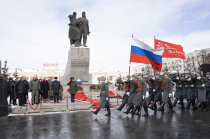 В Екатеринбурге почтили память воинов Уральского добровольческого танкового корпуса
